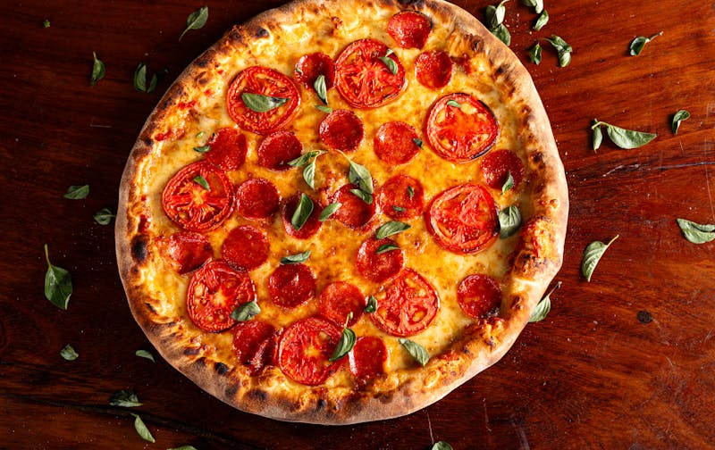 Spicy Inferno Pizza with jalapeños and hot peppers