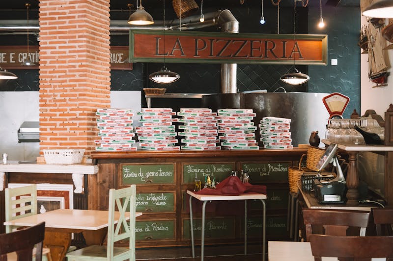 Jet's pizza team serving guests at event